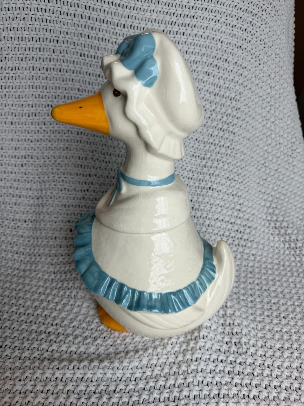 Vintage Metlox Poppytrail Lucy Goose Ceramic Cookie Jar CA pottery